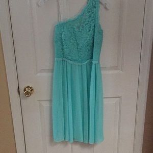 David’s bridal Spa one shoulder dress